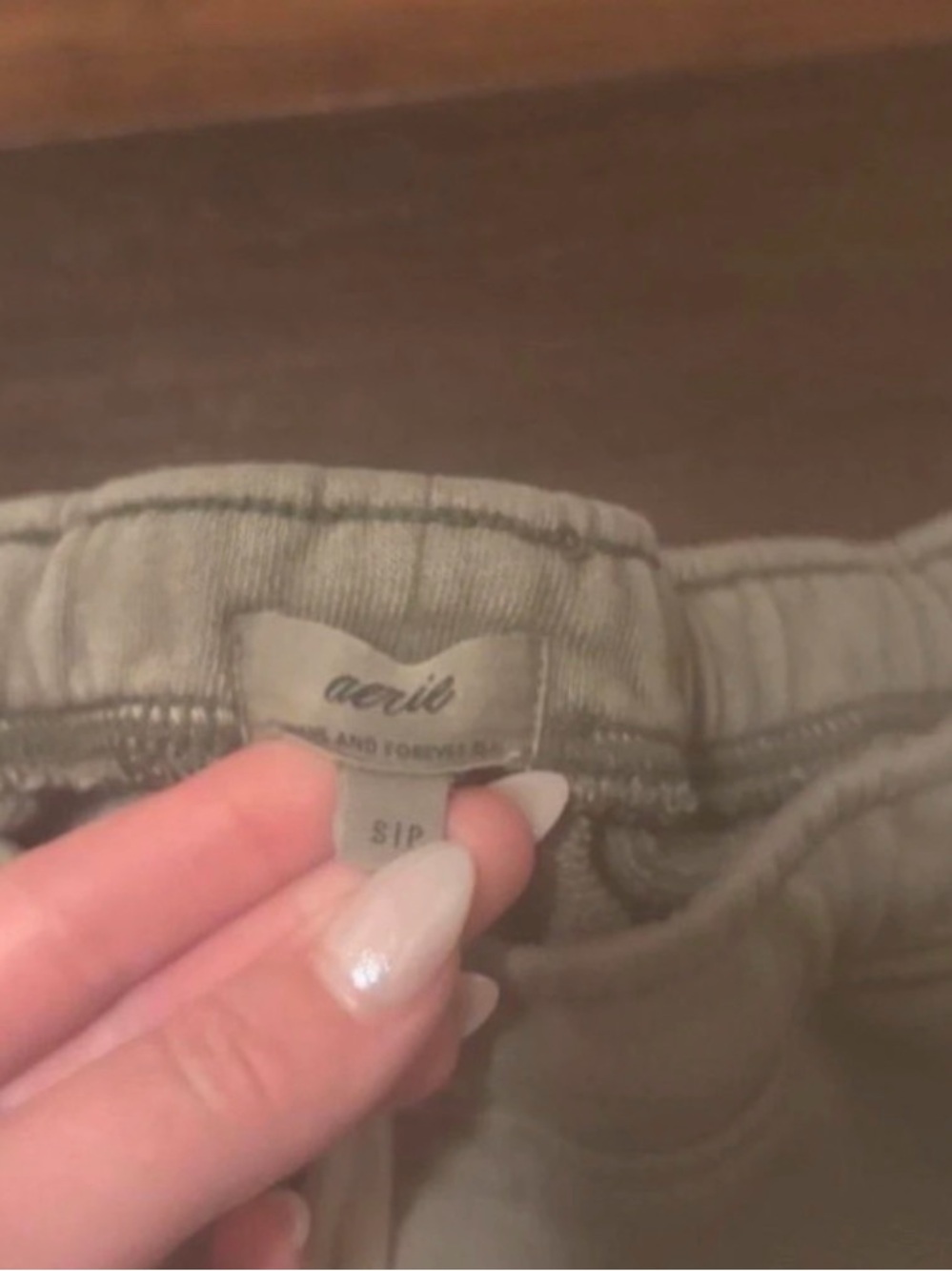 Aerie Olive Green Boyfriend Jogger Sweatpants Size Small - Picture 5 of 5